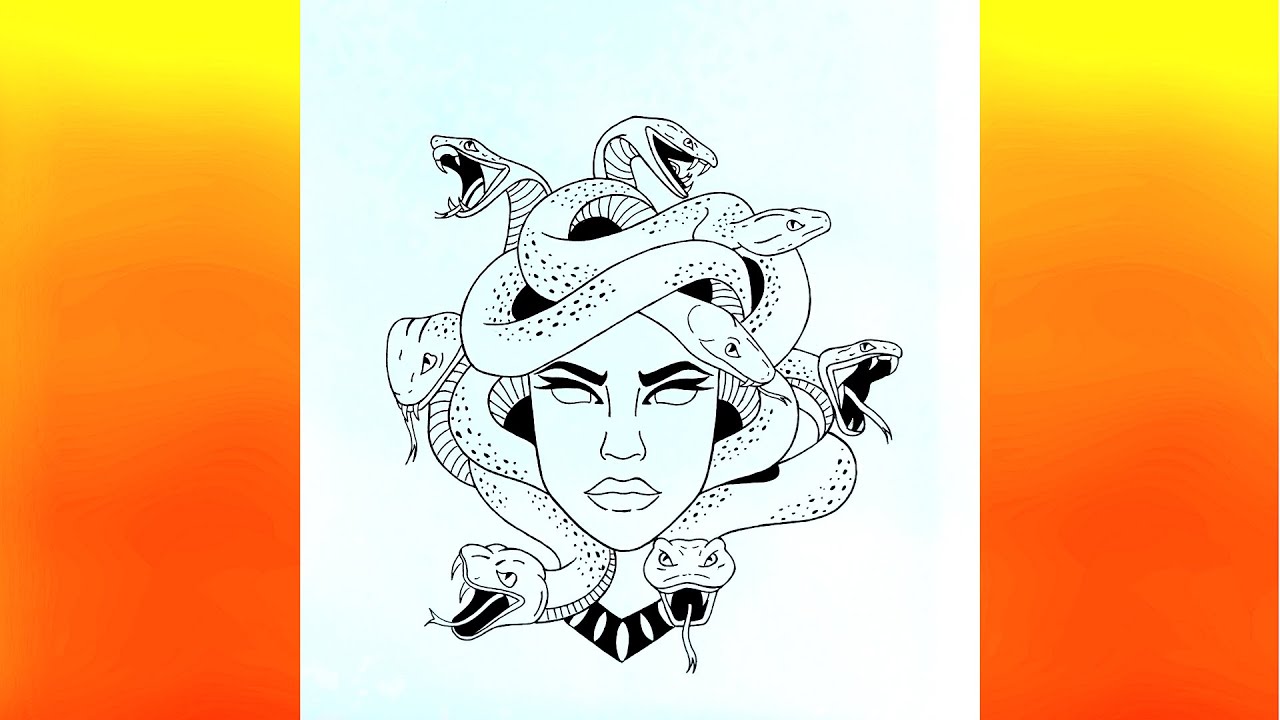 Learn how to draw  medusa drawing | pencil drawing of medusa | medusa drawings part 1