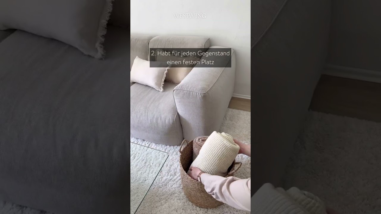 3 TIPPS f&uuml;r ein aufger&auml;umtes Zuhause! 😍 #lifehacks #tips