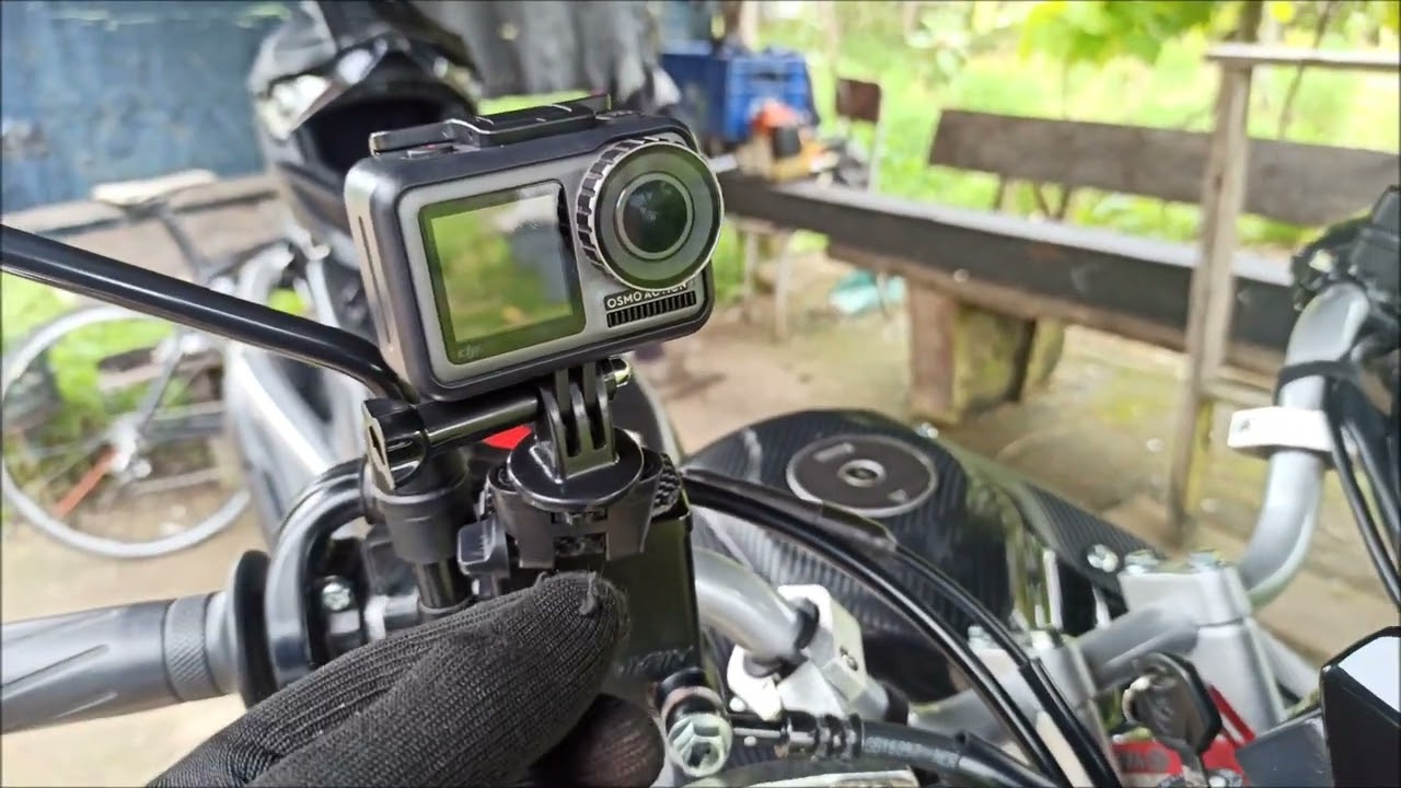 Camara de acción, en motocicleta doble propósito.¿Como instalar una cámara de acción en la Xtz 150?