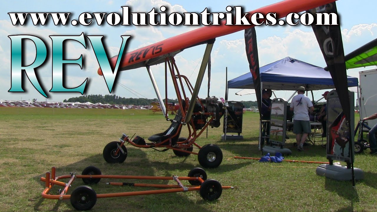 Сверхлегкий трайк REV от компании Evolution Trikes, создавшей REVO, часть 1