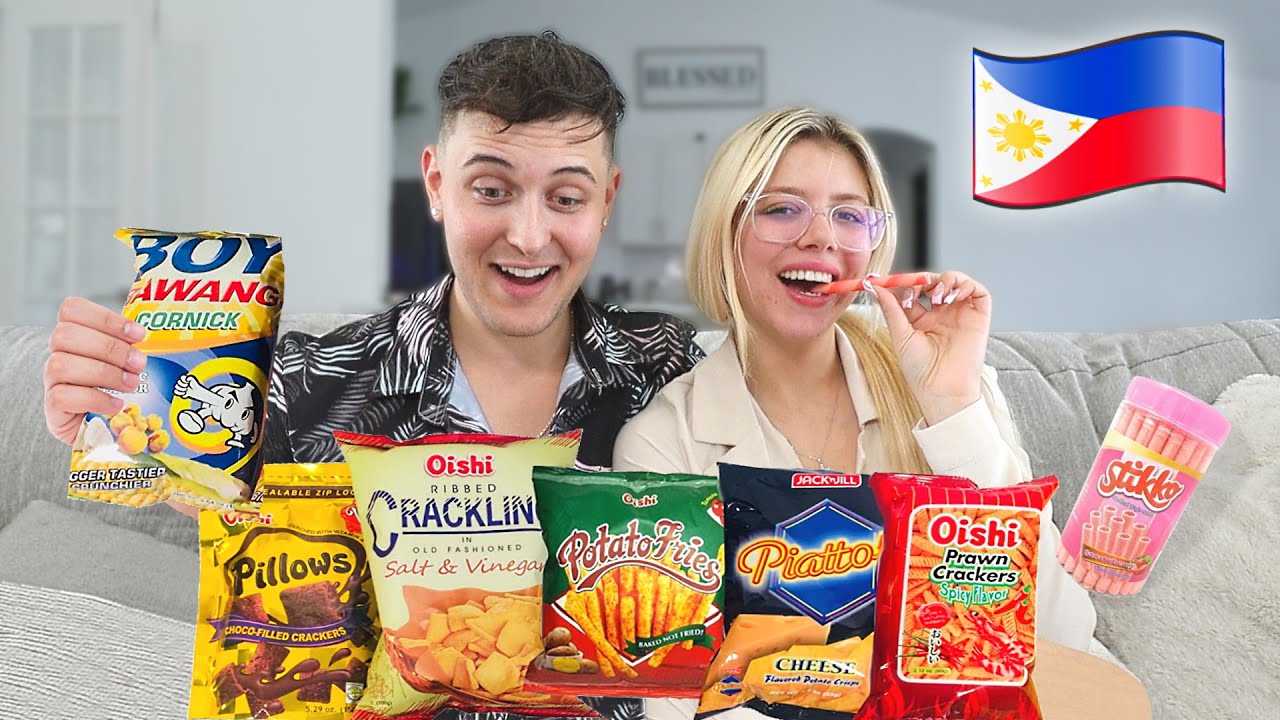 Trying FILIPINO SNACKS for the FIRST TIME!