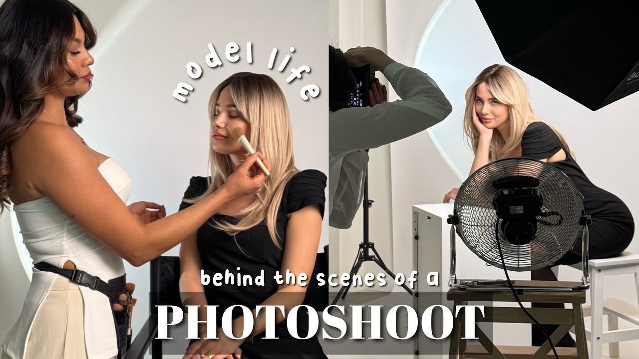 MODEL VLOG: behind the scenes of a photo shoot 📸 🎥