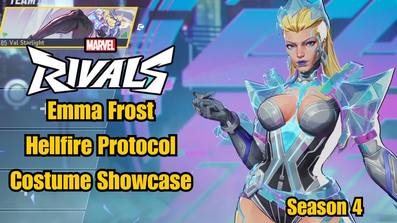 Emma Frost | Hellfire Protocol Costume Showcase | Marvel Rivals Gameplay Season 4