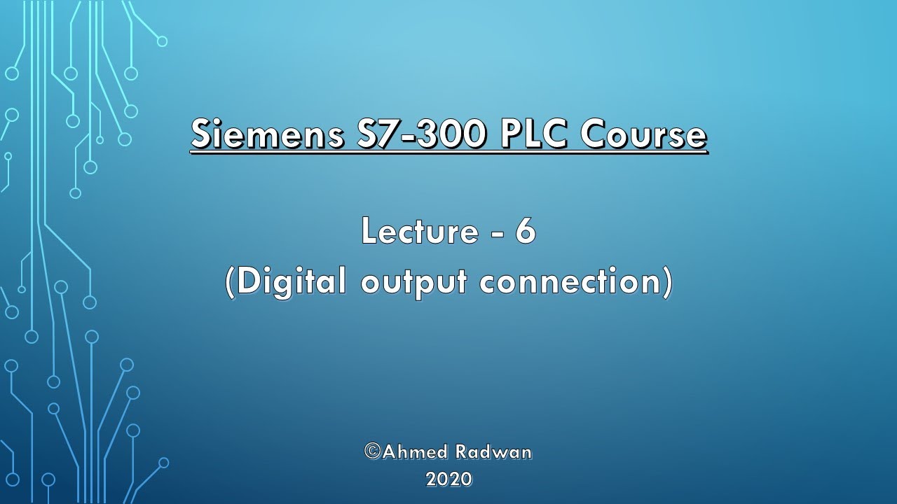 PLC - 6 (Digital output connection)