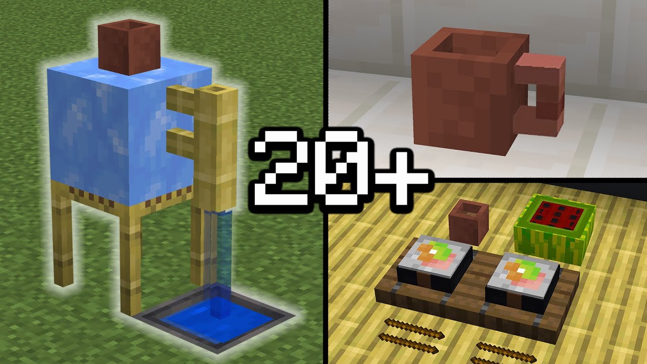 20+ MINI Build Hacks in Minecraft!
