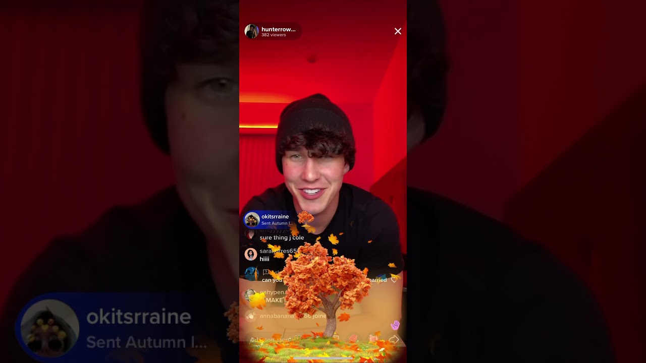 Hunter Rowland TikTok Live 30 September, 2021