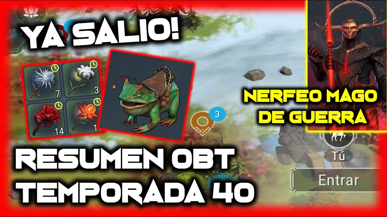 🚨NERFEO AL MAGO DE GUERRA🚨Resumen de la OBT de la TEMPORADA 40 - FROSTBORN - El Javi G