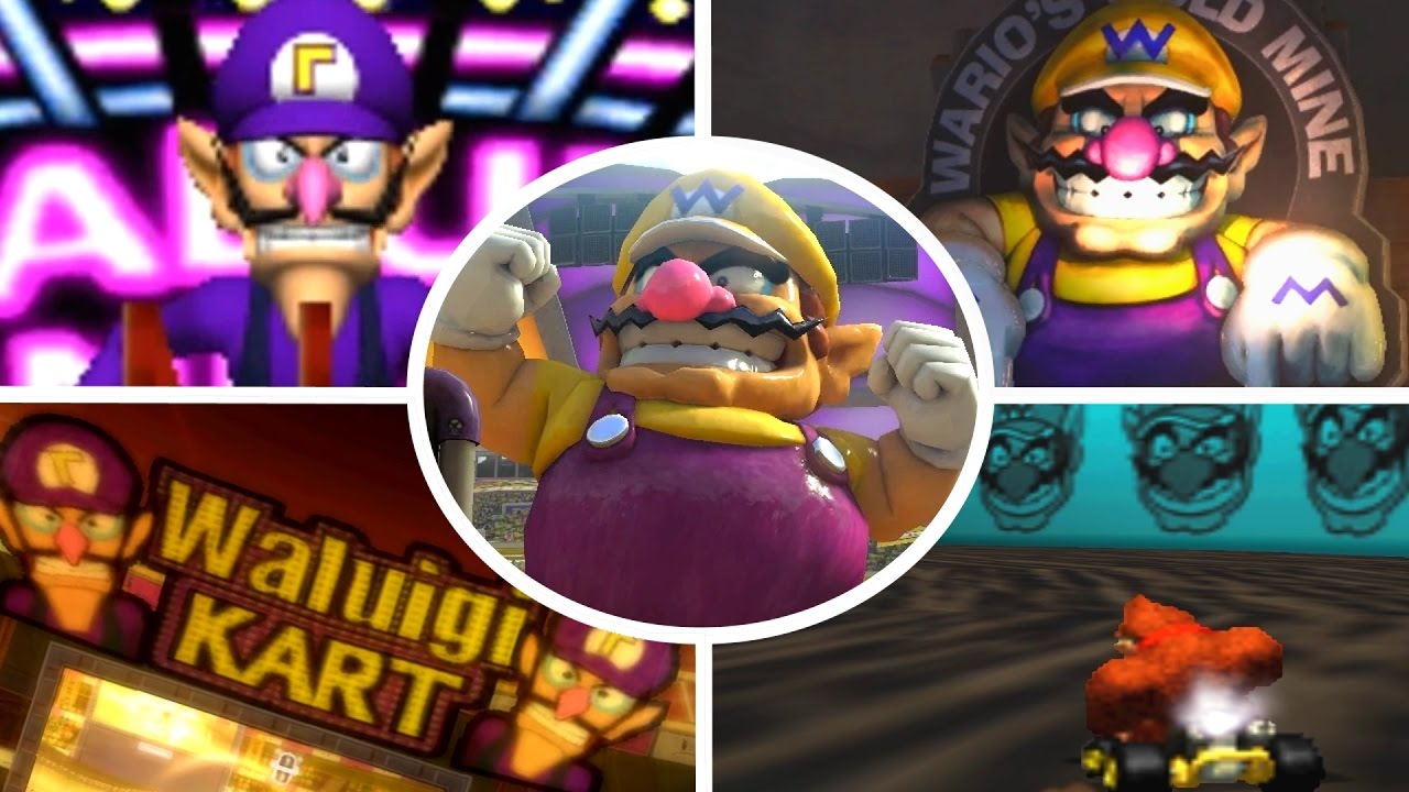 Evolution of Wario & Waluigi Courses in Mario Kart (1992-2017)