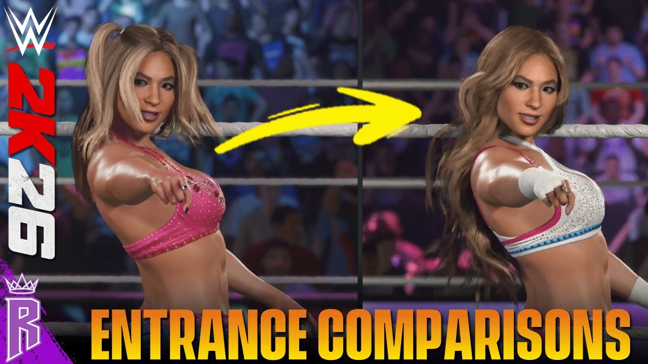 WWE 2K26 - WWE 2K25 Entrance Comparisons #3 #WWE2K26