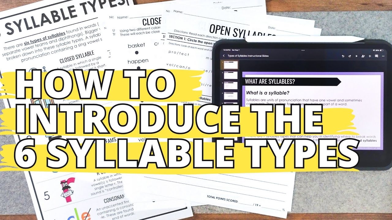 How to Teach the 6 Syllable Types