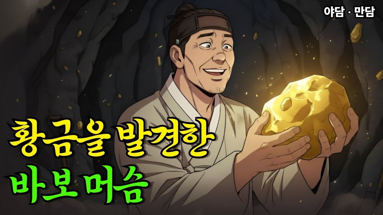 금광을 발견한 바보 머슴  야담 옛날이야기 사연