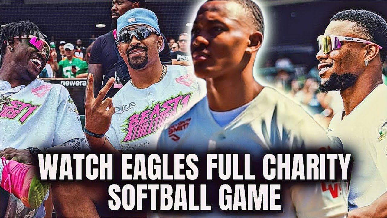 Watch Full DeVonta Smith Charity Softball Game Highlights Philadelphia Eagles
