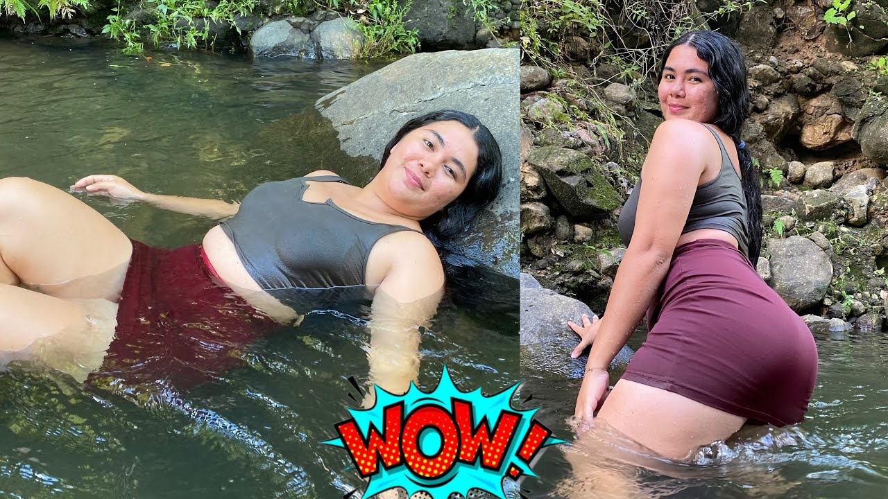 JASMIN SE ESTÁ BAÑANDO EN EL RÍO ✨ UNA BAÑADITA PARA EL CALOR 🥵 