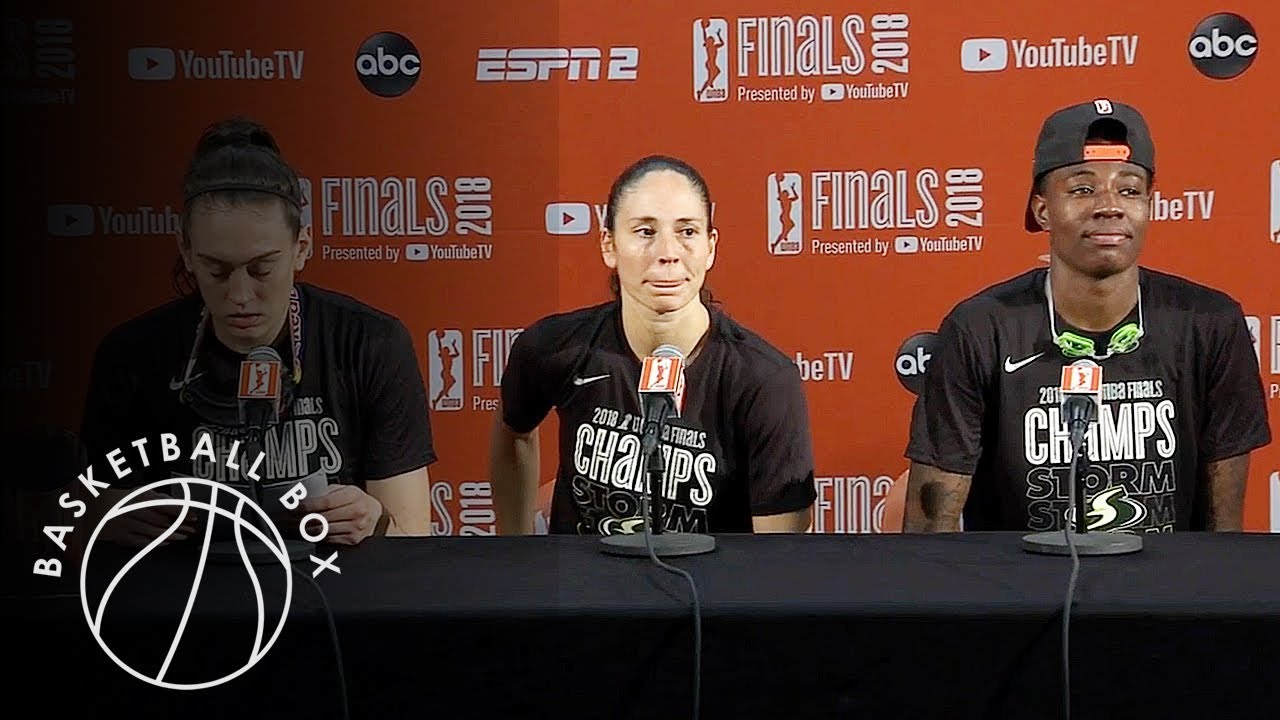[WNBA Finals] Stewie, Sue, Natasha Howard, Postgame Press Conference, September 12, 2018