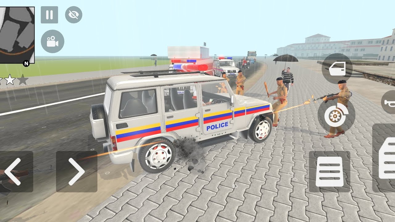 Indian simulator 3D car games and police wala game police Ne pakad liya encounter Kar Diya 😯