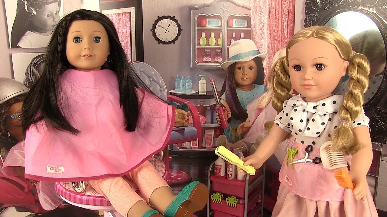Coiffure Poupée American Girl Salon Siège Coiffeur