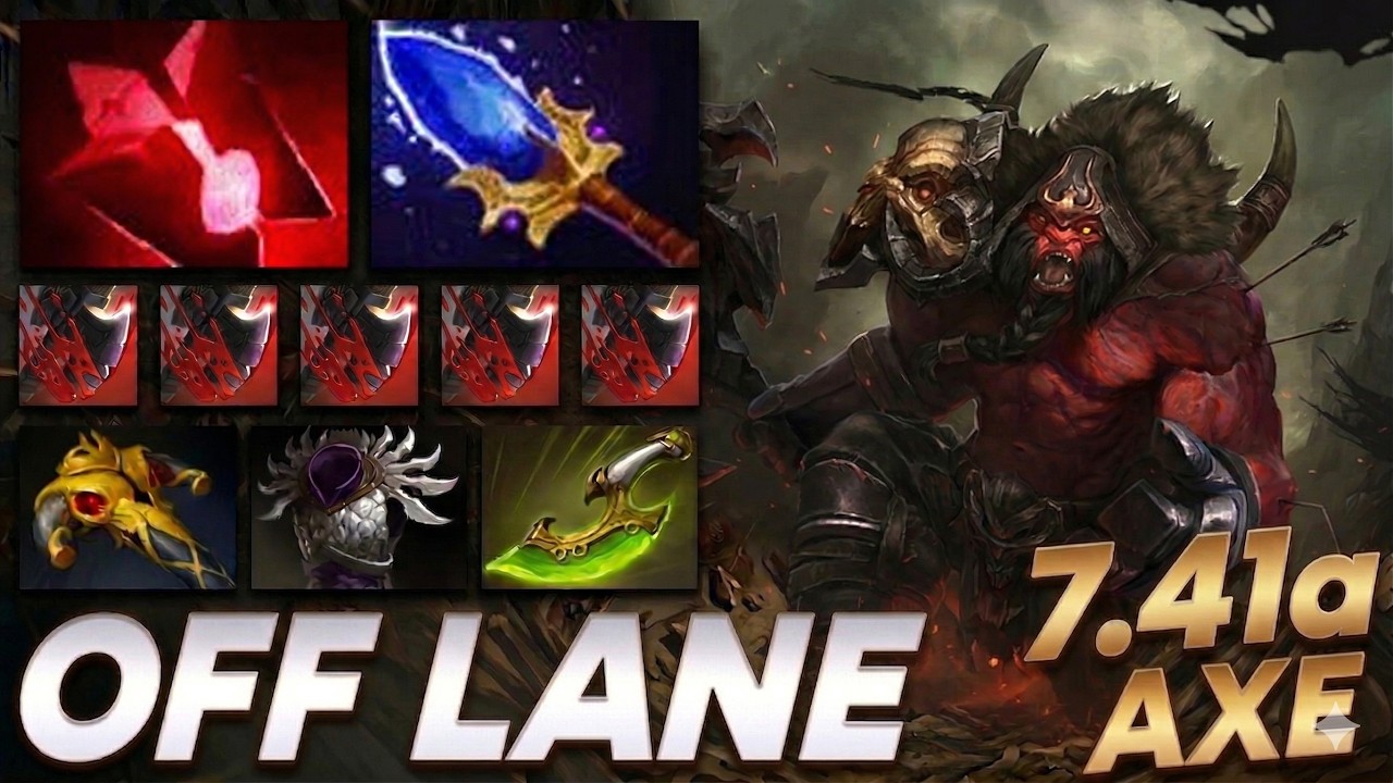Axe вне линии | 7.41a | Позиция 3 | Геймплей Dota 2