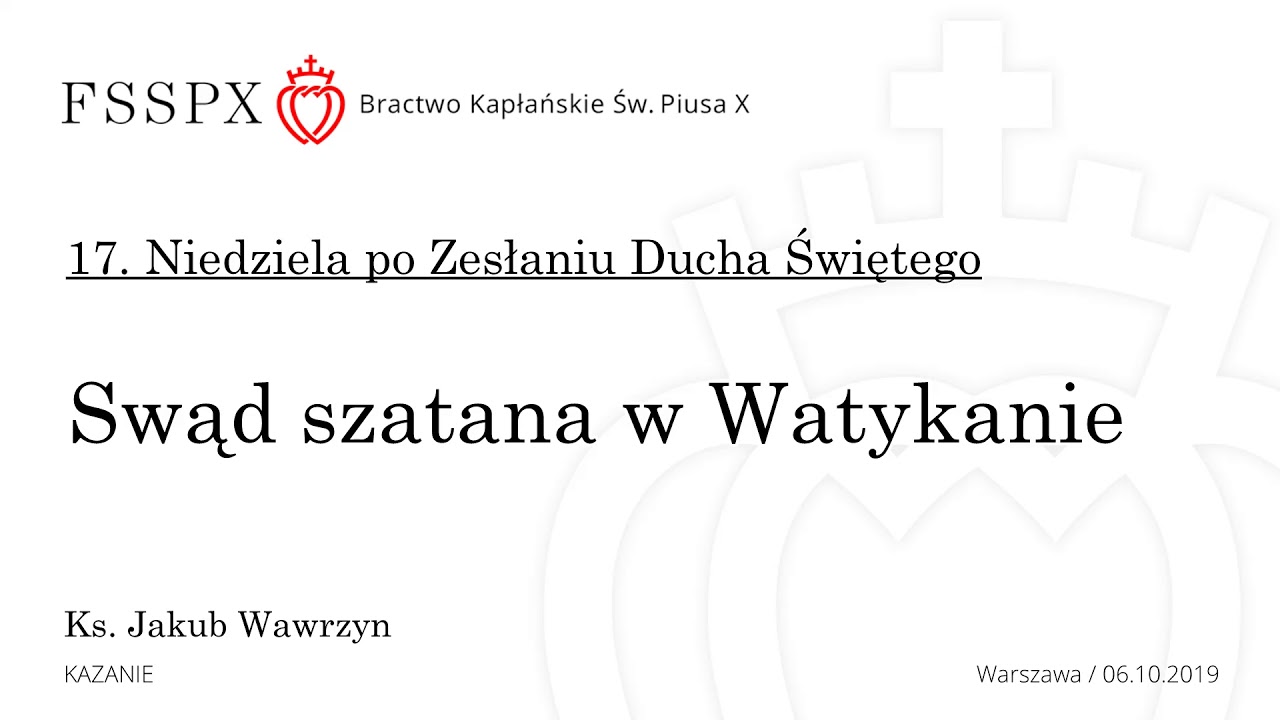 Swąd szatana w Watykanie