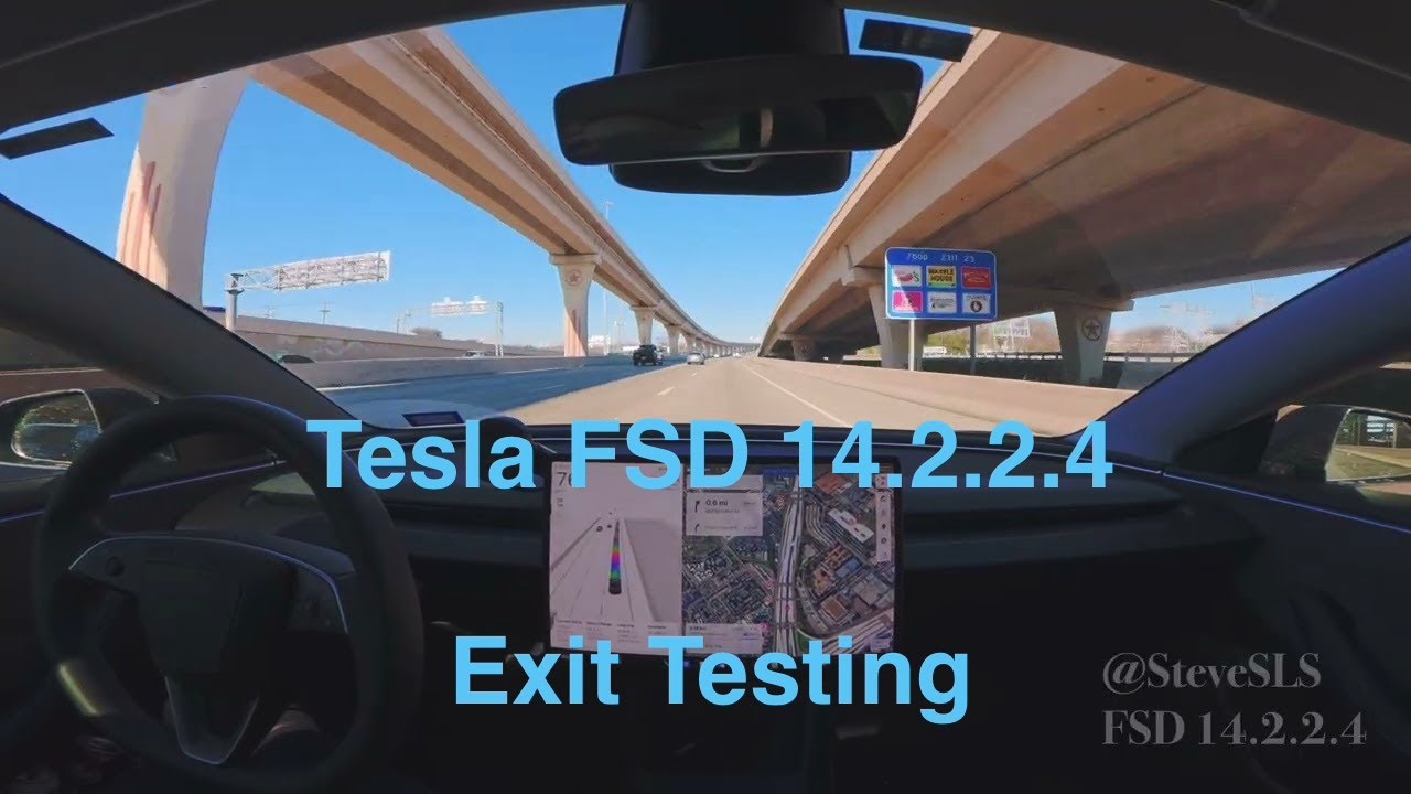 Tesla FSD 14.2.2.4: Exit Testing - Slowly Improving
