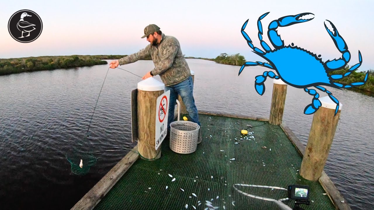 Catching Blue Crabs From a Public Pier! Louisiana Catch & BOIL!