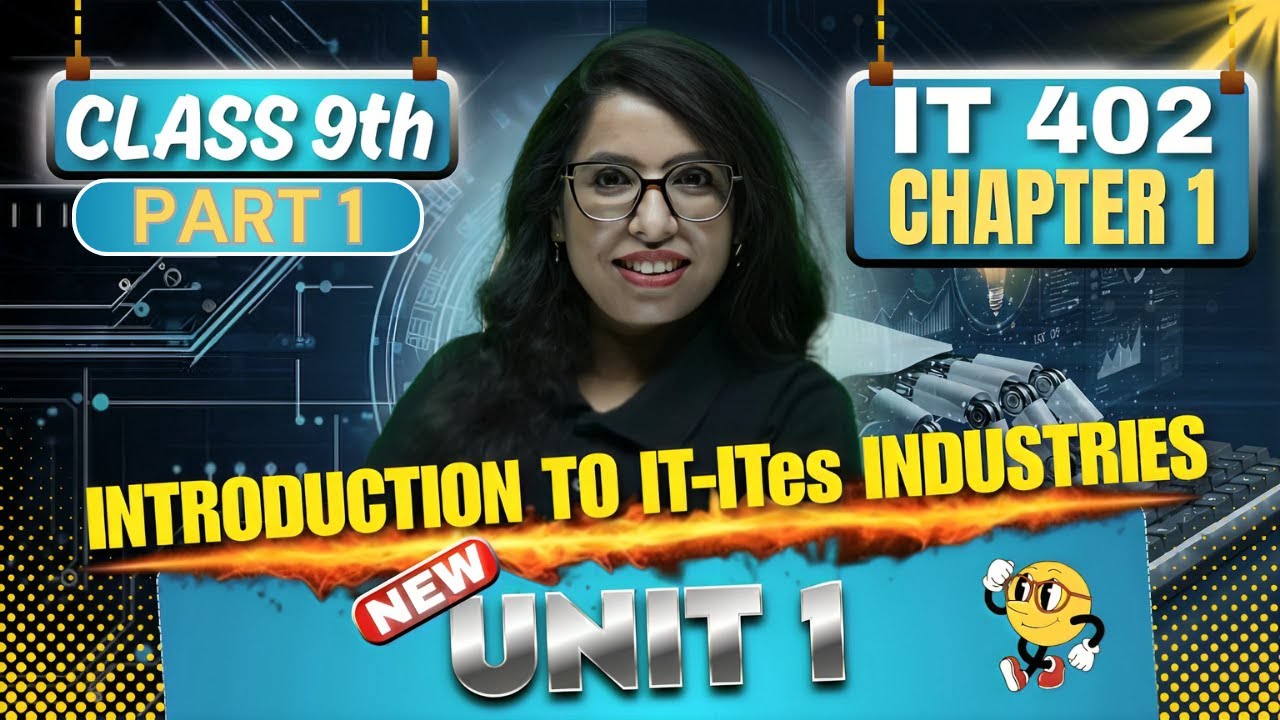📘 Class 9 IT Part B Chapter 1 | Applications of IT & ITeS Explained(Part 1) 💻 | Barkha Mam 🚀