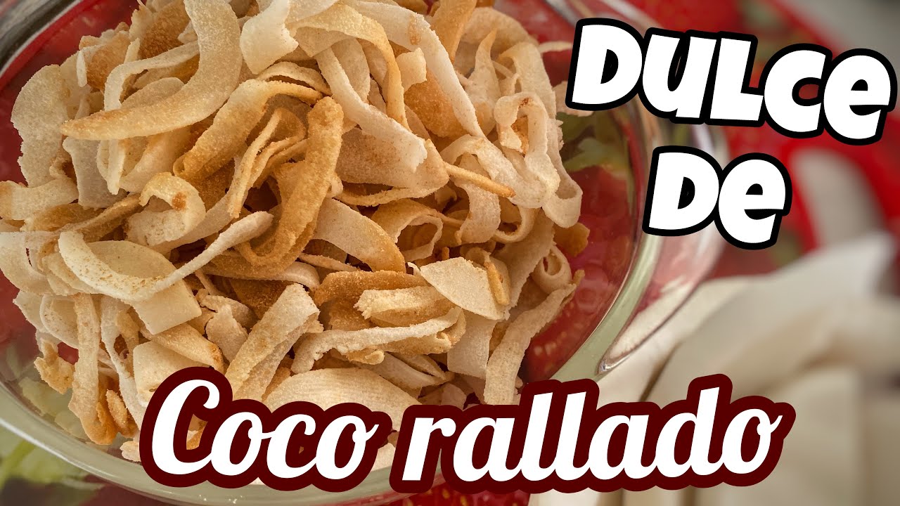 CÓMO HACER DULCE DE COCO RALLADO, solamente con coco y azúcar