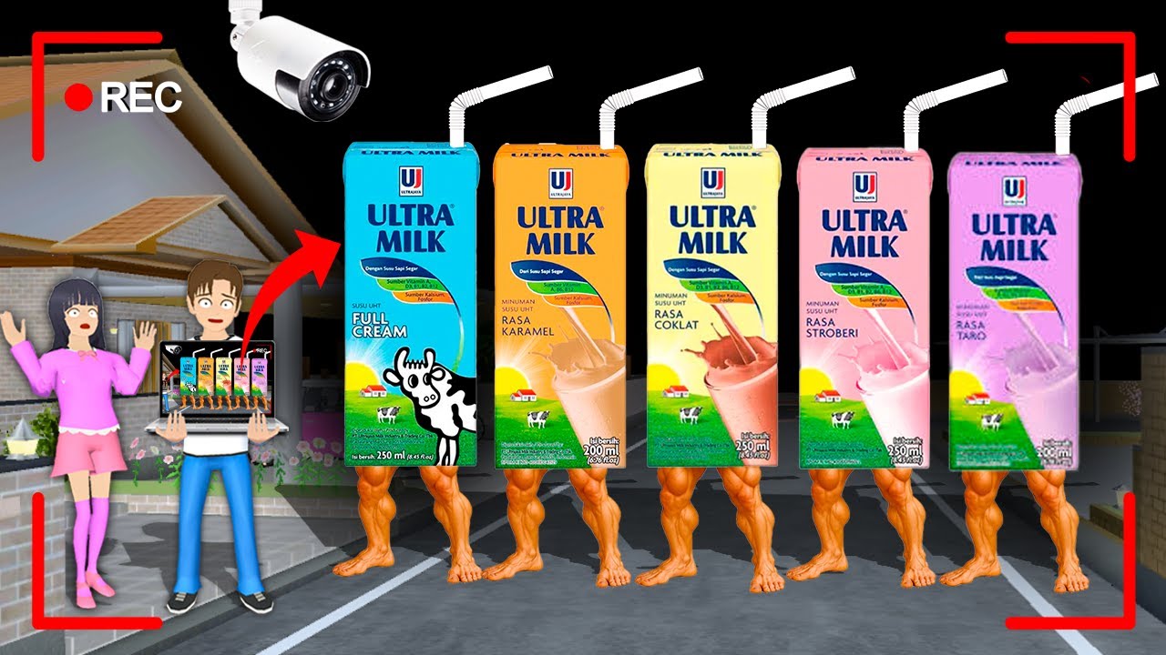 Yuta Mio Panik CCTV Merekam ANOMALI SUSU ULTRA MILK 5 WARNA di Depan Rumah😱| Sakura School SImulator