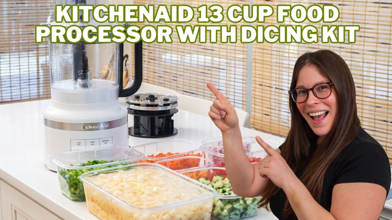 KitchenAid 13-Cup Processor with Dicing Kit - Dice Veggies in Seconds!