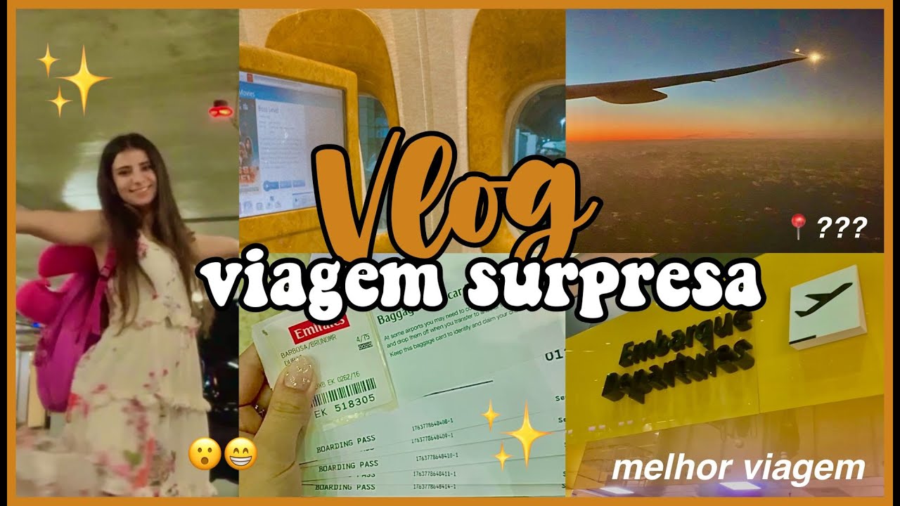 vlog de viagem (surpresa) ✨ avi&atilde;o + aeroporto ✨