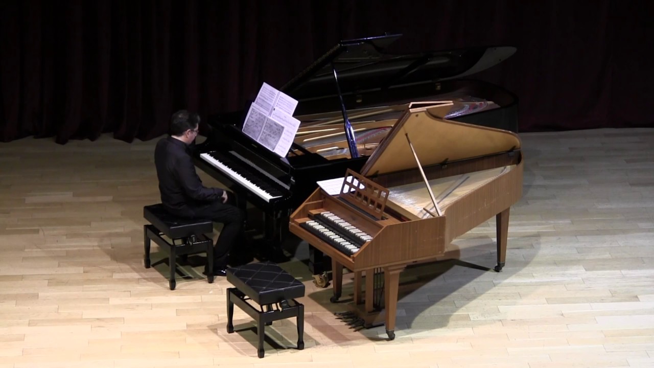 Harpsichord vs modern piano. Albero's Recercata Prima. Juan Ignacio Fernández