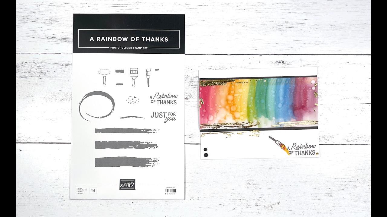 Gold-Kissed Rainbow Vellum Card | Easy Texture Technique | Stampin’ Up! Tutorial | Feb 2026 | CCC