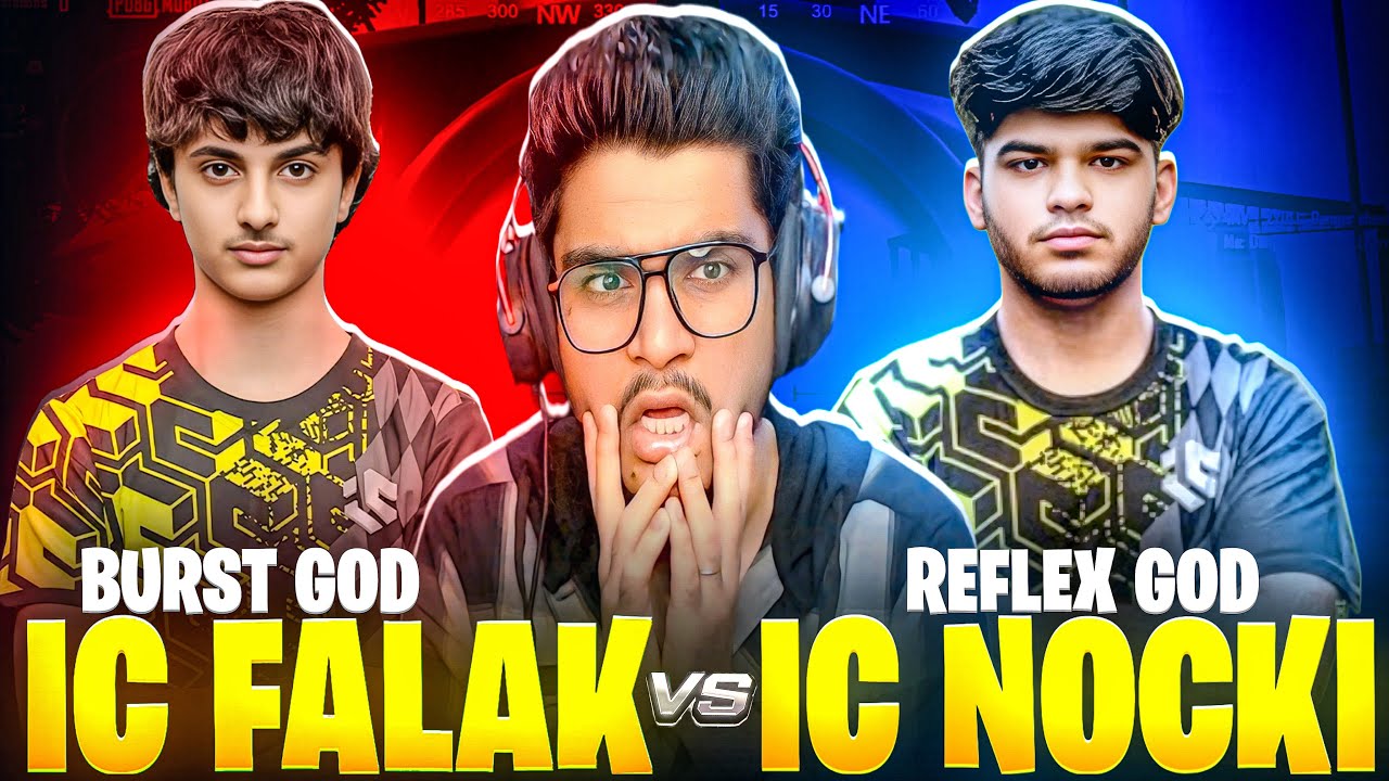 🥵4T FALAK VS 4T NOCKI 1v1 | INTENSE & FUNNY PUBG BEST MOMENTS REACTION