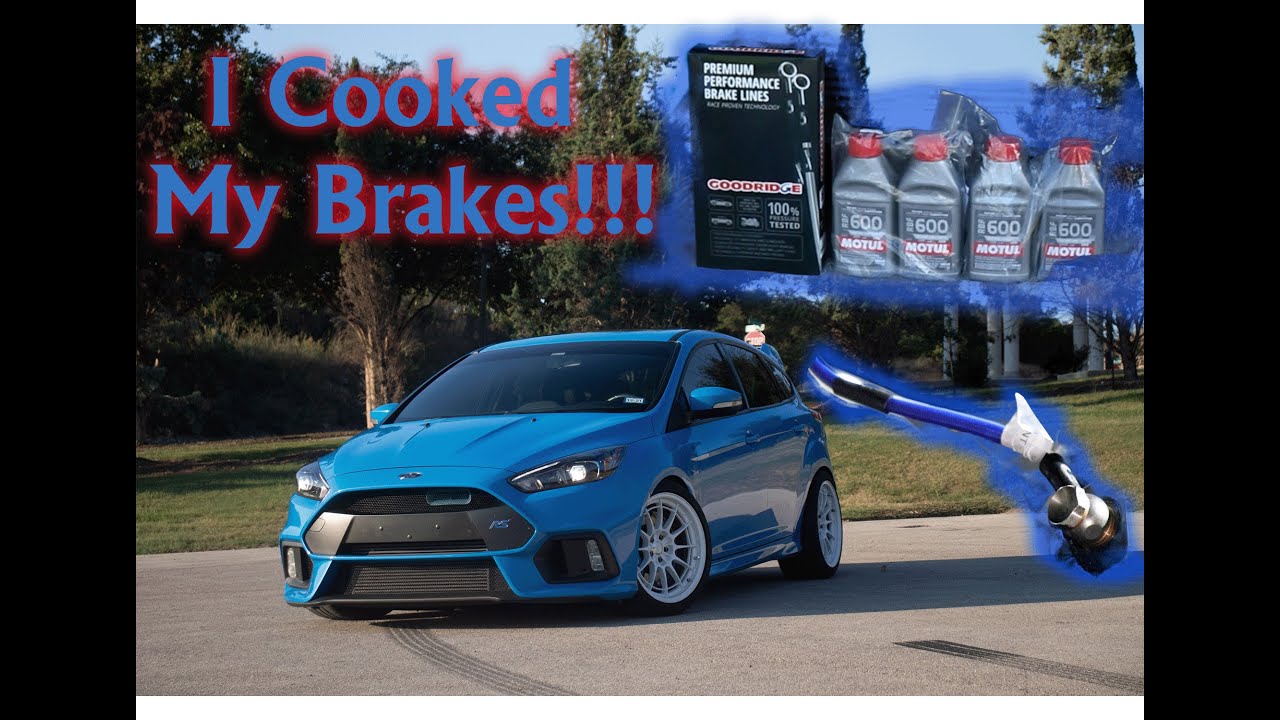 Focus RS Goodridge Brakeline install and Motul RBF600 Fluid