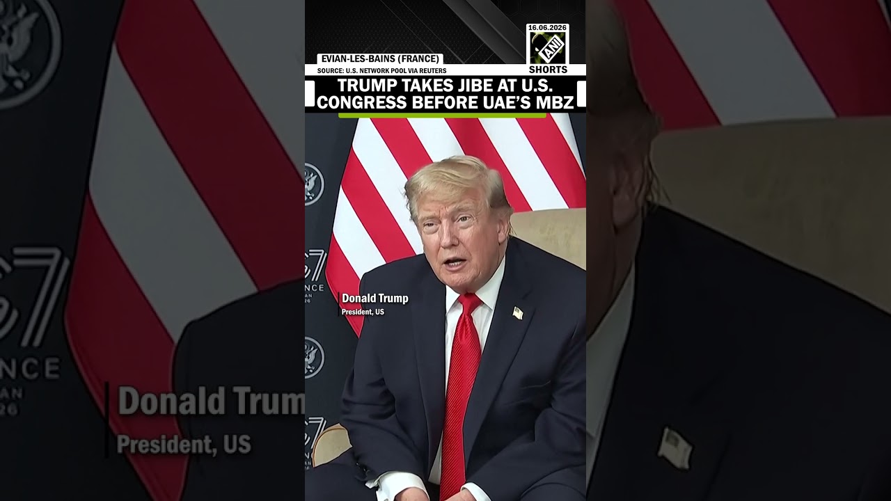 Trump took jibe at US Congress in front of UAE&rsquo;S MBZ at G7 Summit in France