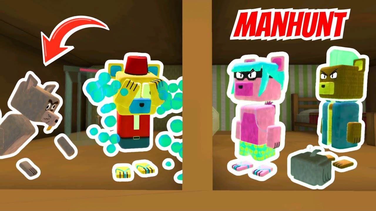 SBA Manhunt AMA 2 Avcıya Karşı | Super Bear Adventure