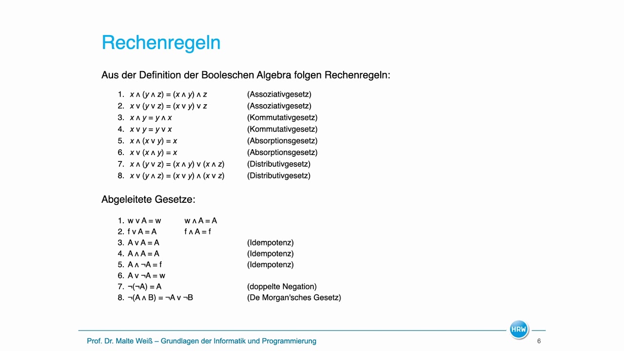 Boolesche Algebra