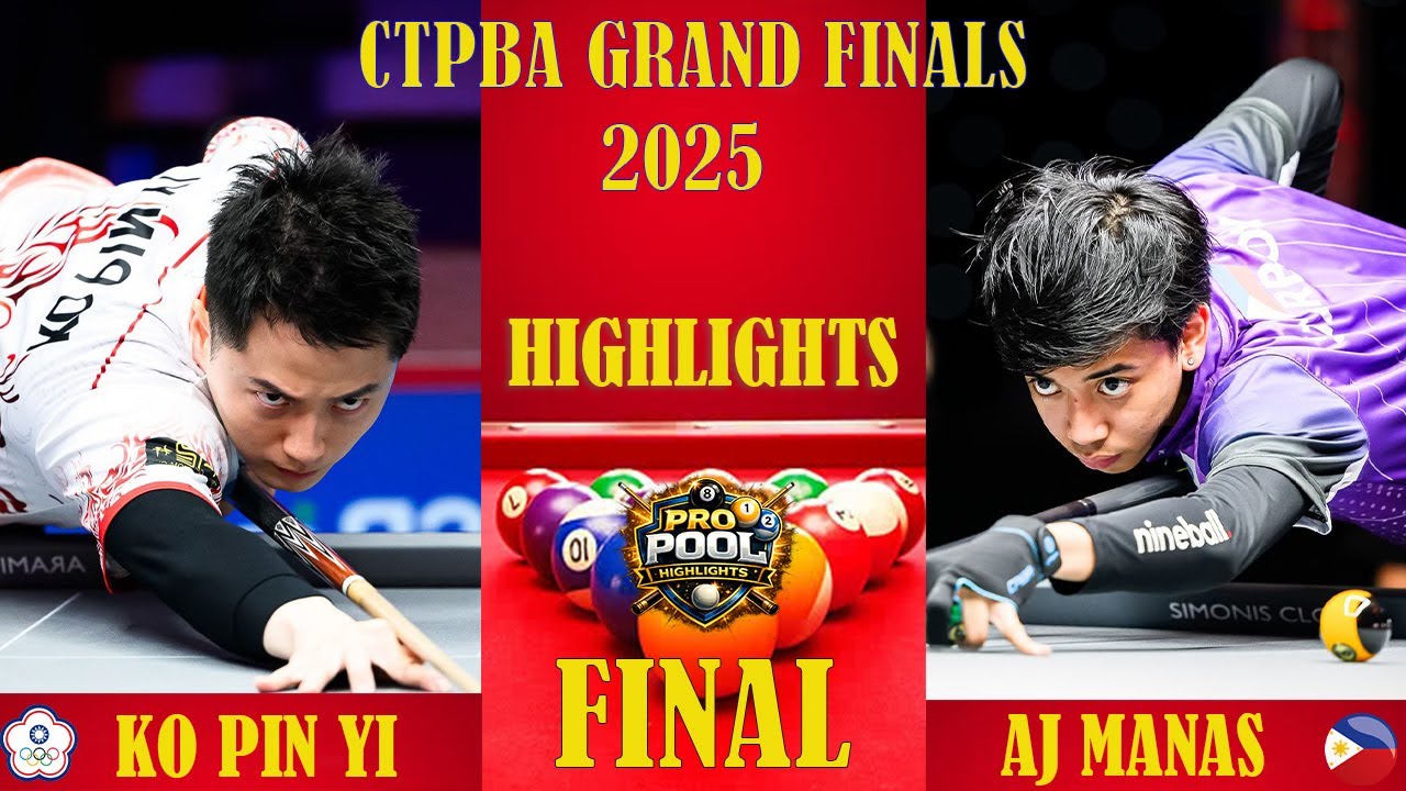 FINAL 🏆 Ko Pin Yi  vs  AJ Manas🔥HIGHLIGHTS | 2025 CTPBA GRAND FINALS