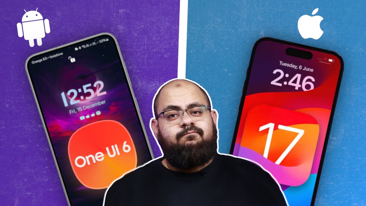 مقارنة شاملة بين نظام الايفون الـ IOS  و الاندرويد الـ One Ui