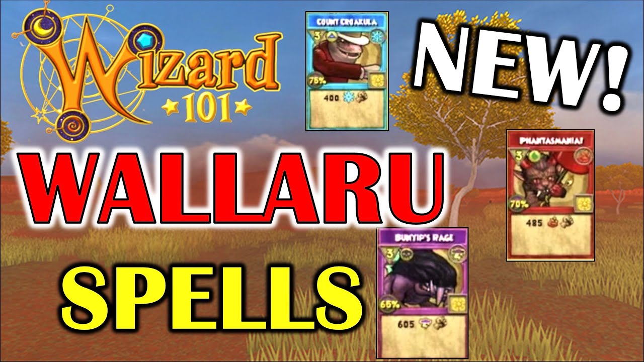 Wizard101 - NEW Wallaru Spells! (Best AOE's)