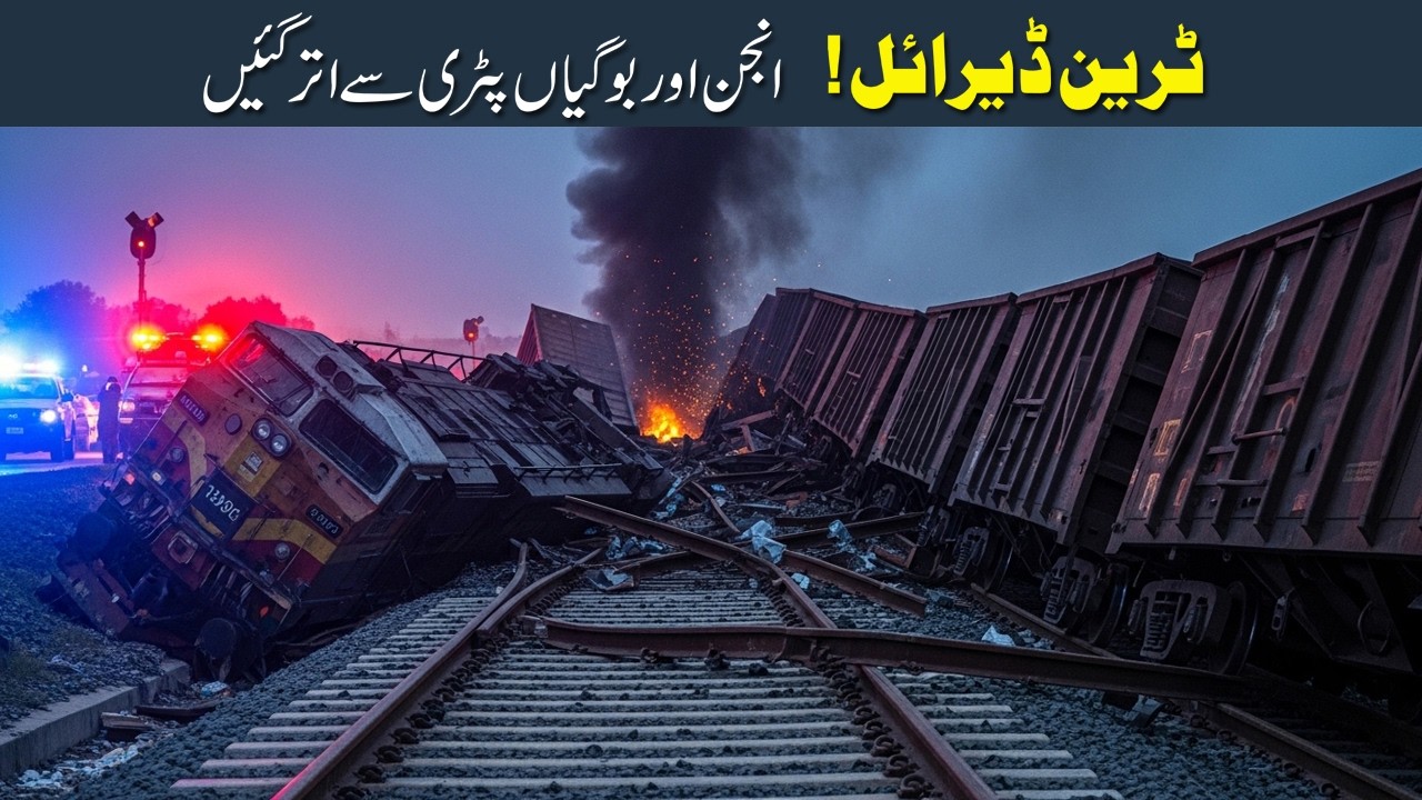 🚨 Freight Train Derails Near Harappa, Sahiwal! ہڑپہ ساھیوال کے قریب ٹرین حادثہ | One Poine News