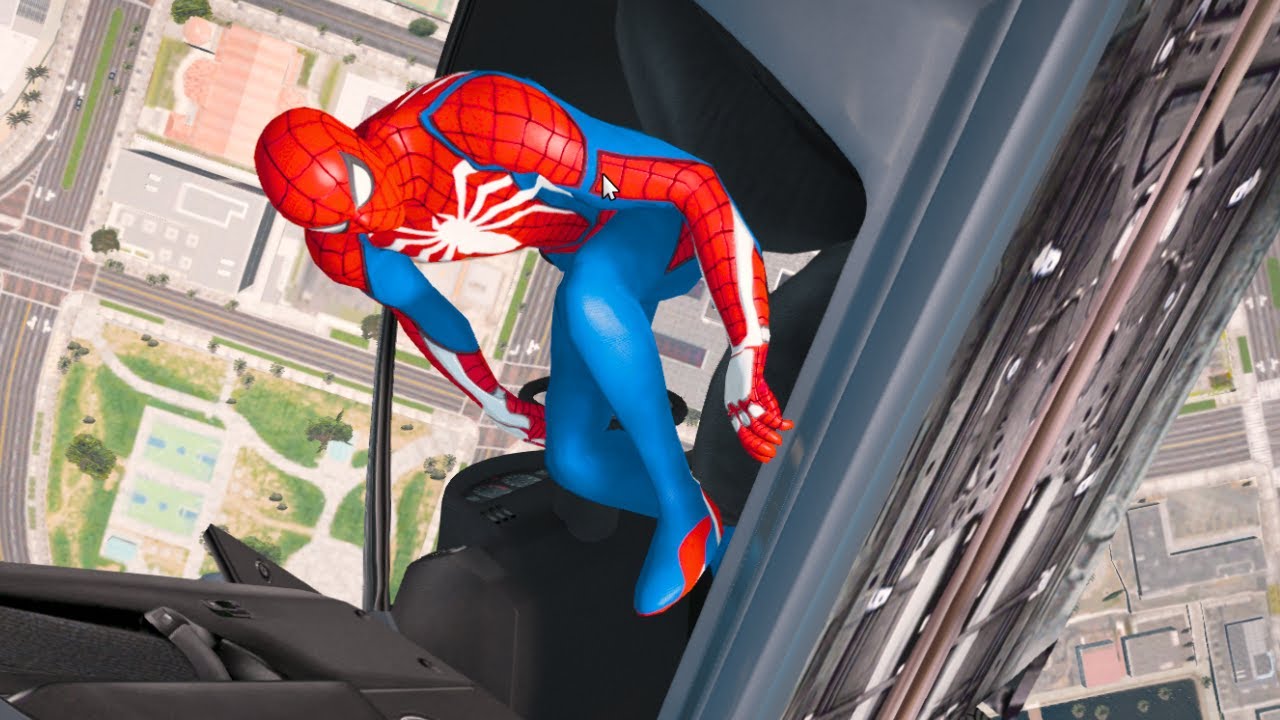 GTA 5 Spider-Man Ragdolls & Crazy Jumps/Fails | Euphoria Physics Funny Moments Compilation part #21