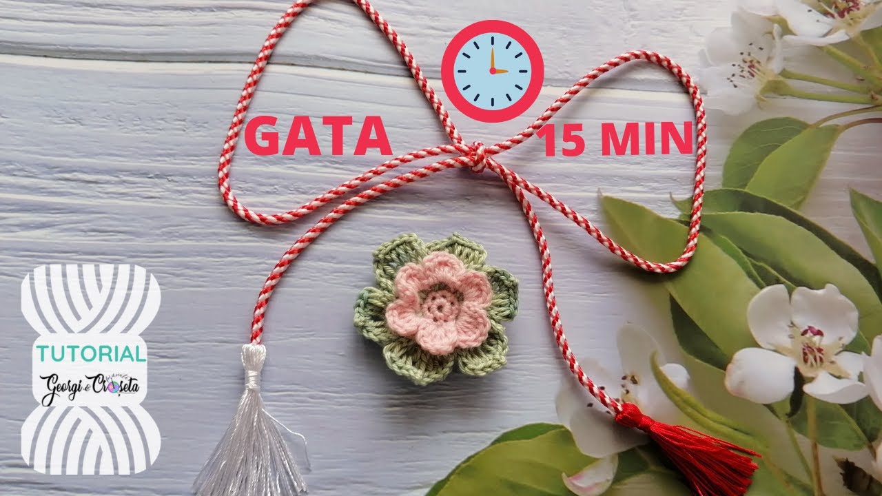 🌸 Mărțișor Croșetat în 15 Minute
