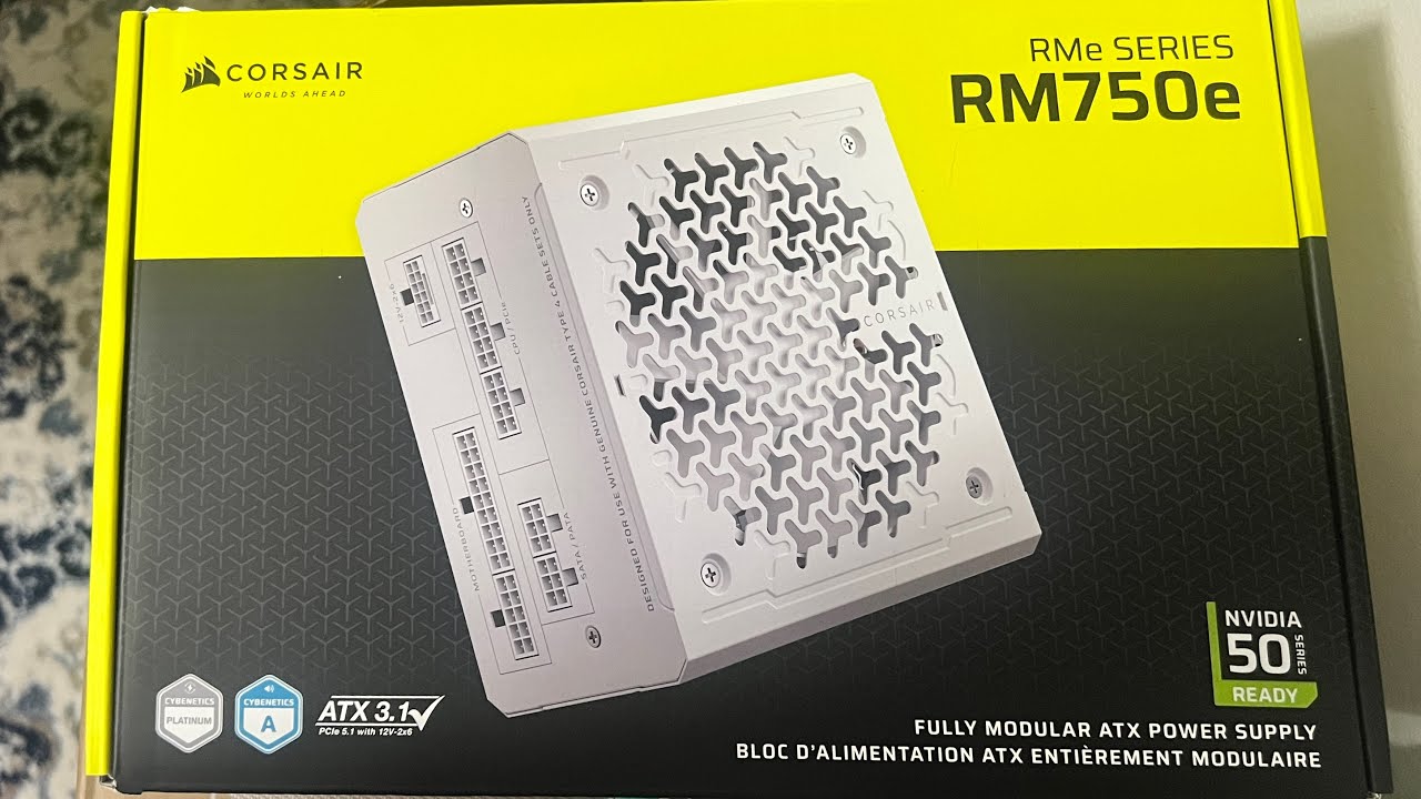 Unboxing a 750W Corsair PSU - RM750e 2025 White