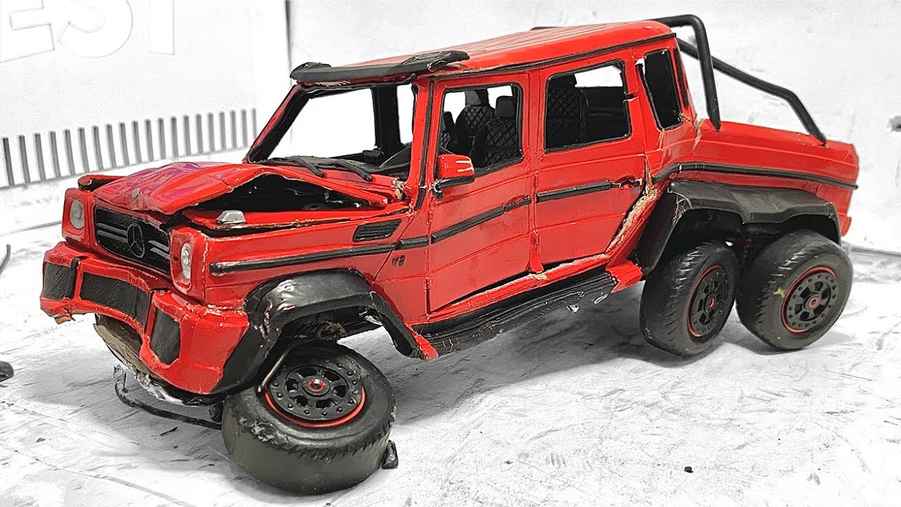 Краш-тест Mercedes 6x6 G63 AMG