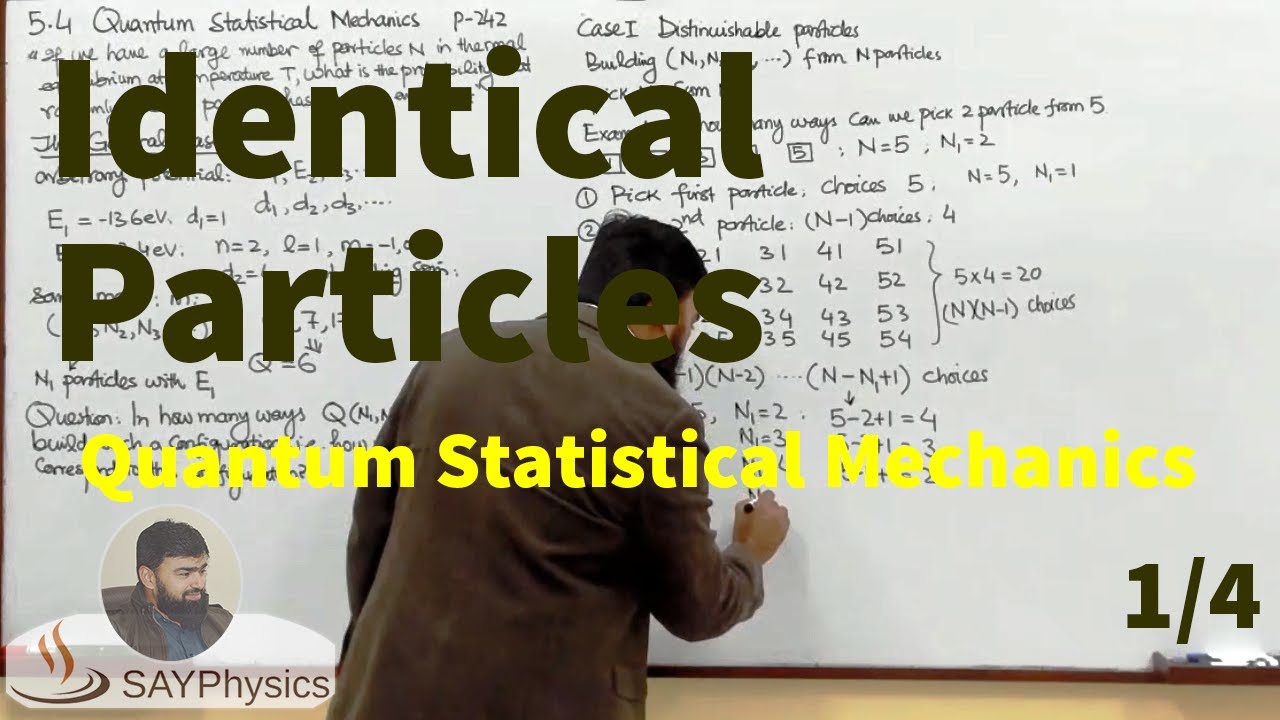 L51.1 Quantum statistical mechanics: the general case: distinguishable particles