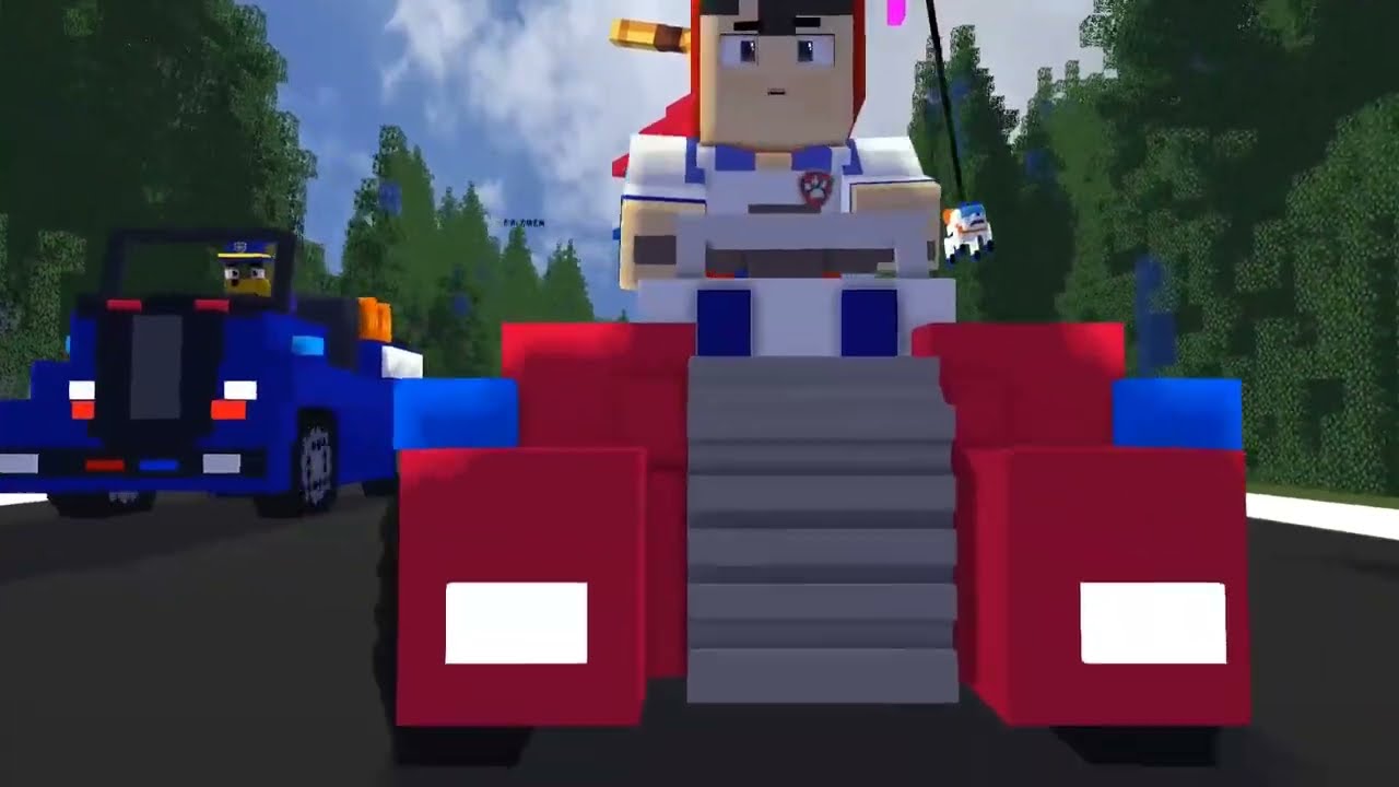 Minecraft: Rescue Patrol Car | Paw Patrol
