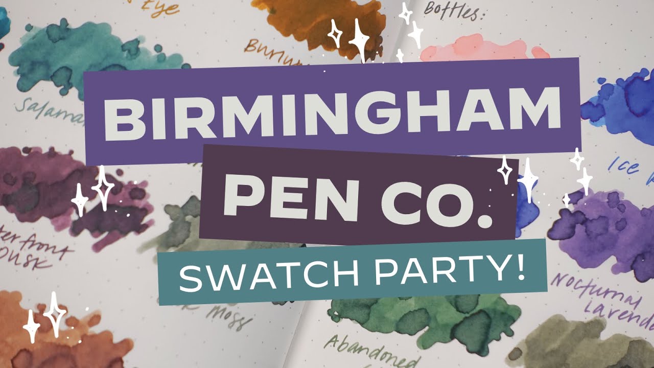 Давайте протестируем все чернила Birmingham Pen Company, которые у меня есть!