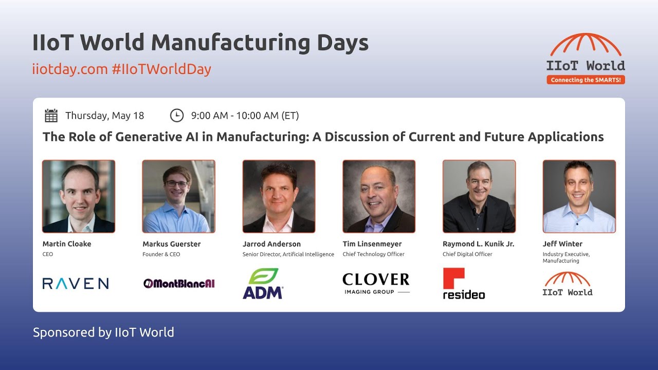The Role of Generative AI in Manufacturing: A Discussion of Current and Future Applications