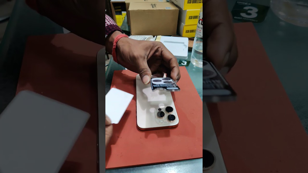 Iphone 16 pro max camera protector ring how to apply 