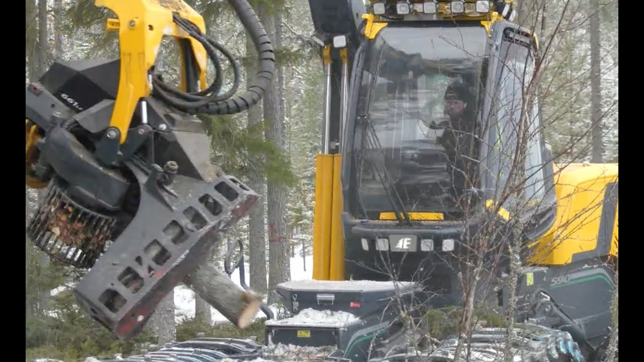 Ny skördare EcoLog 590G - Prototypföraren berättar